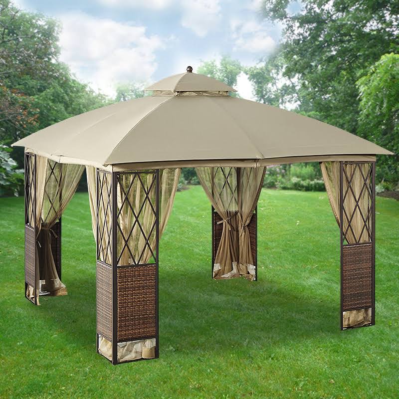 Garden Winds Replacement Canopy Top for 10x10 Wicker Gazebo - Riplock 350