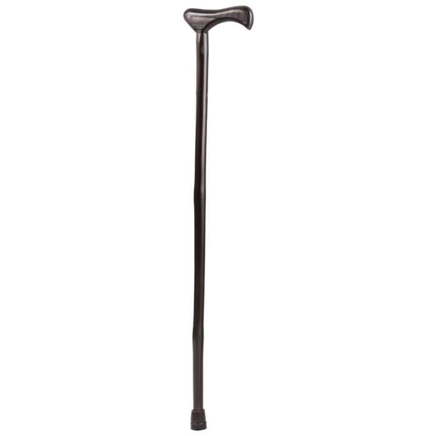 Brazos 40 inch Free Form Iron Bamboo Walking Cane, Black