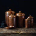 Handmade Copper Kitchen Canisters