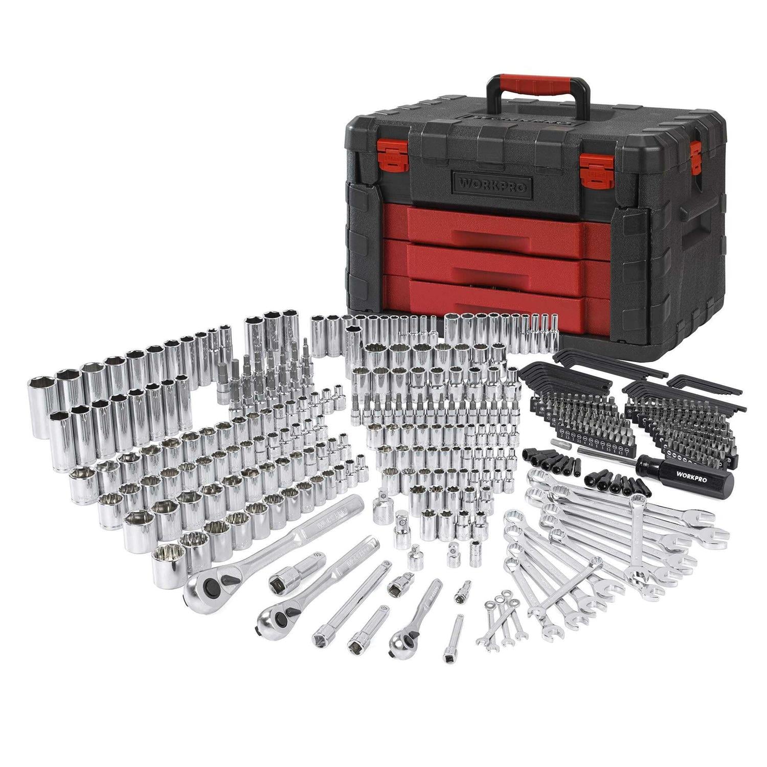 WORKPRO 450-Piece Mechanics Tool Set U734