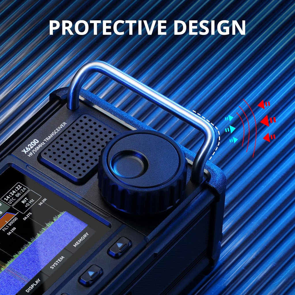 Xiegu X6200 HF Radio Transceiver, Portable with RF Direct Sampling, 3200mAh Battery U9767