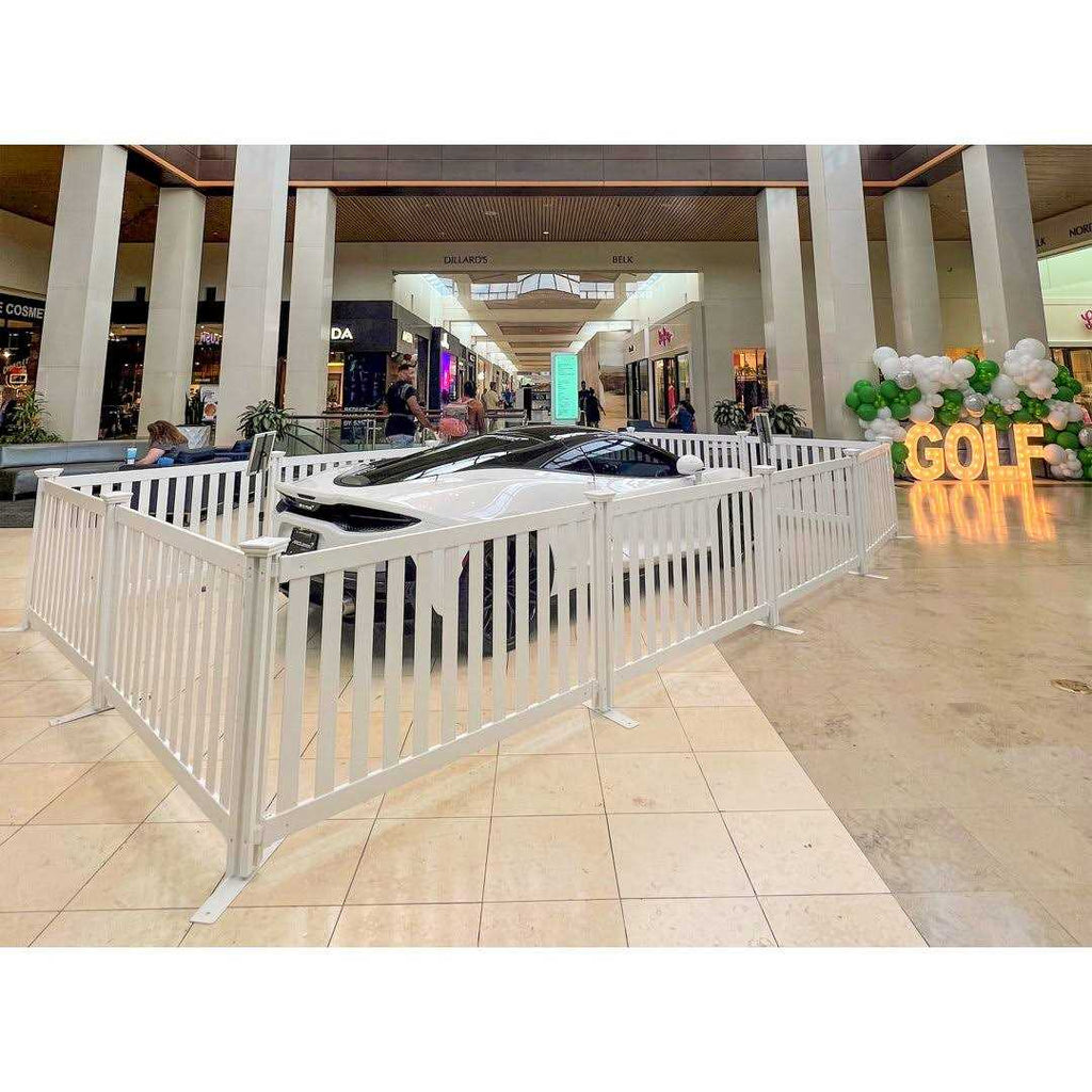 Zippity Outdoor Products Davidson Hinged Portable Event Fence 3-ft H x 5.5-ft W O774
