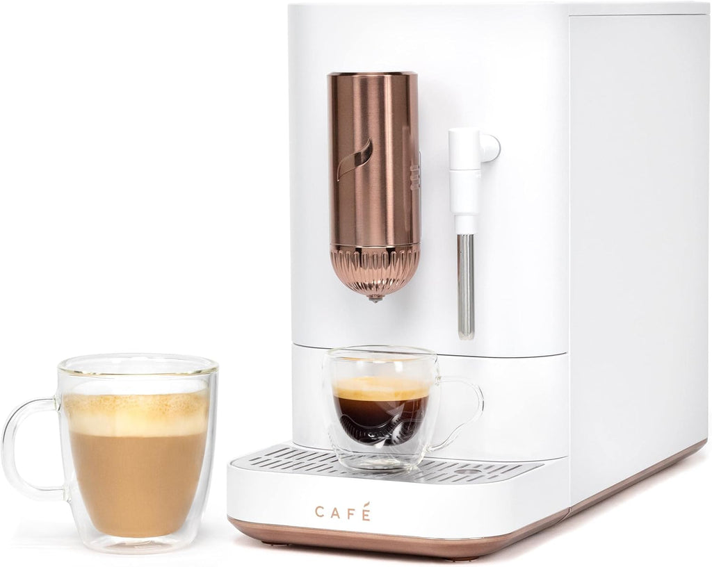 Café Affetto Automatic Espresso Machine, 20 Bar Pump, WiFi Connected, Matte White A370342
