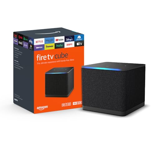 Amazon Fire TV Cube with Alexa, 4K Ultra HD, Wi-Fi 6E Y656