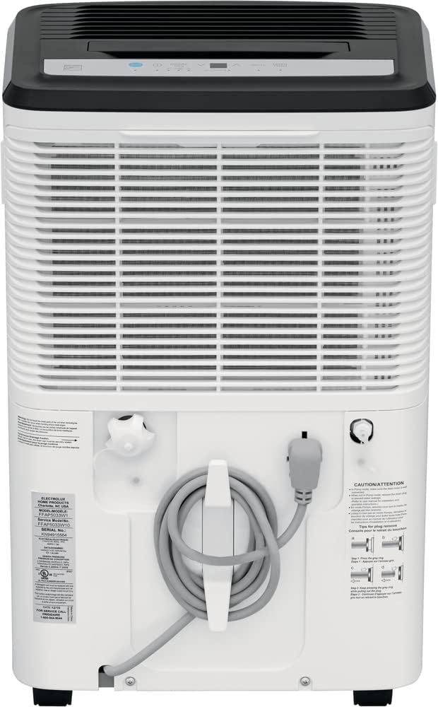 Frigidaire 50 Pint Dehumidifier with Built In Pump, White O94700