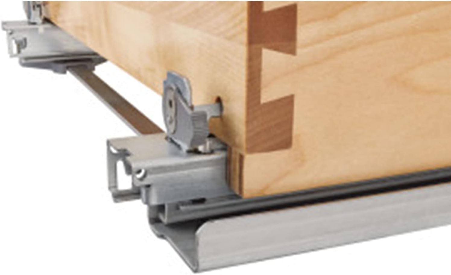 Rev-A-Shelf 4WCSC-1835DM-2 Double 35-Quart Maple Bottom Mount Kitchen Pullout Waste Container H198827