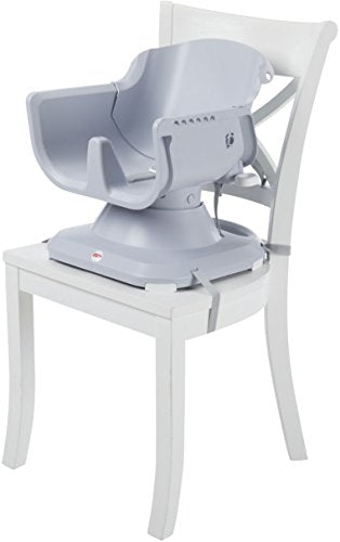 Fisher-Price Baby to Toddler High Chair SpaceSaver Portable Booster Seat with Washable Tray, Windmill E548
