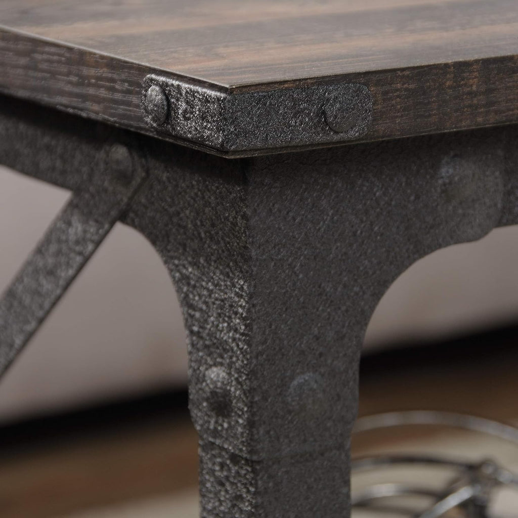 Sauder Steel River Coffee Table, Carbon Oak Finish J1972