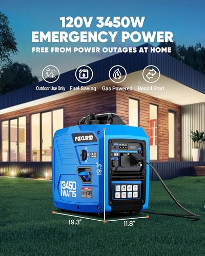 4000 Watt Inverter Generator, 120V Gas Powered, RV Ready L1192
