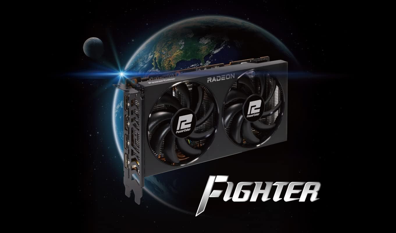 PowerColor Fighter AMD Radeon RX 6600 XT 8GB GDDR6 Graphics Card N975