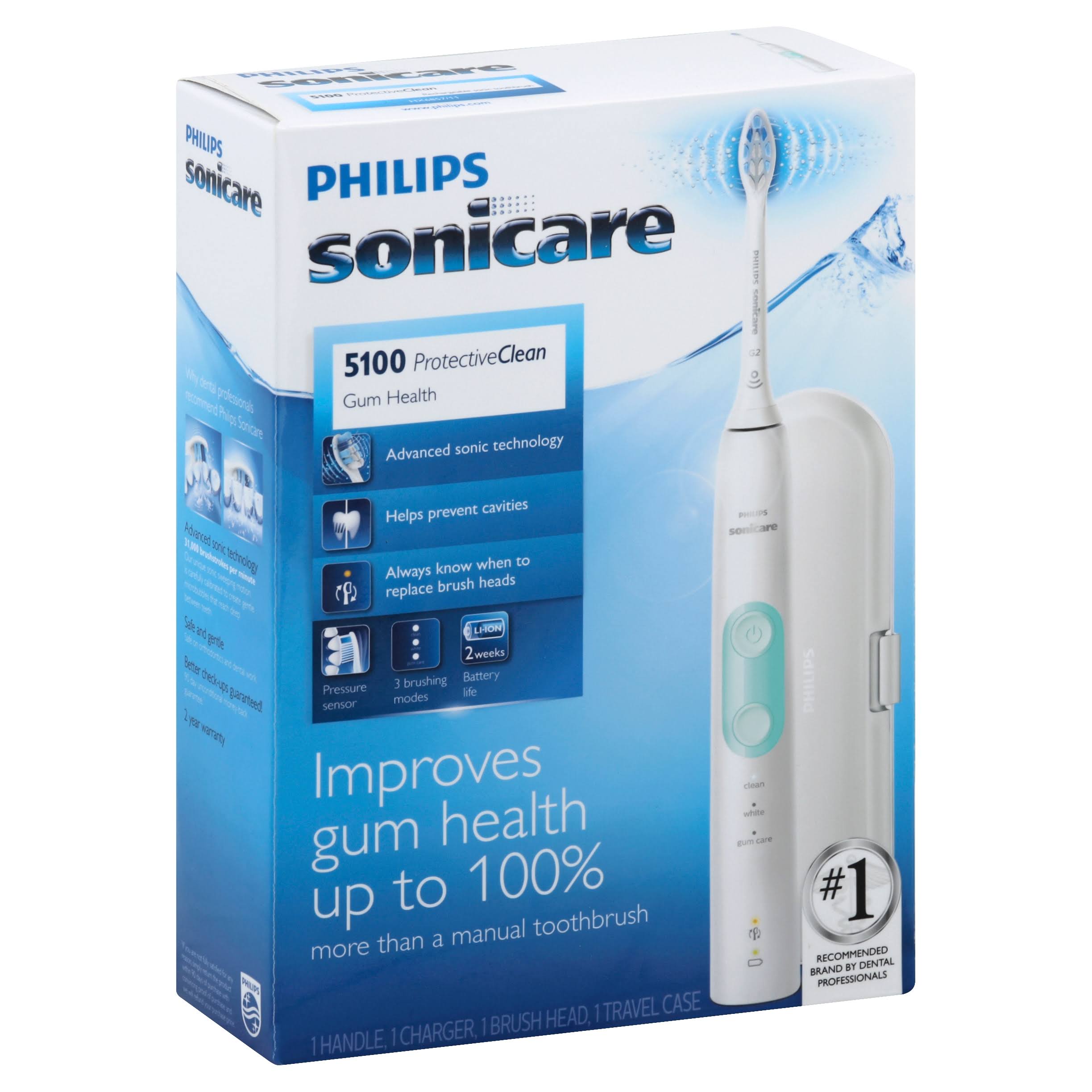 Sonicare Electric Toothbrush, ProtectiveClean 5100