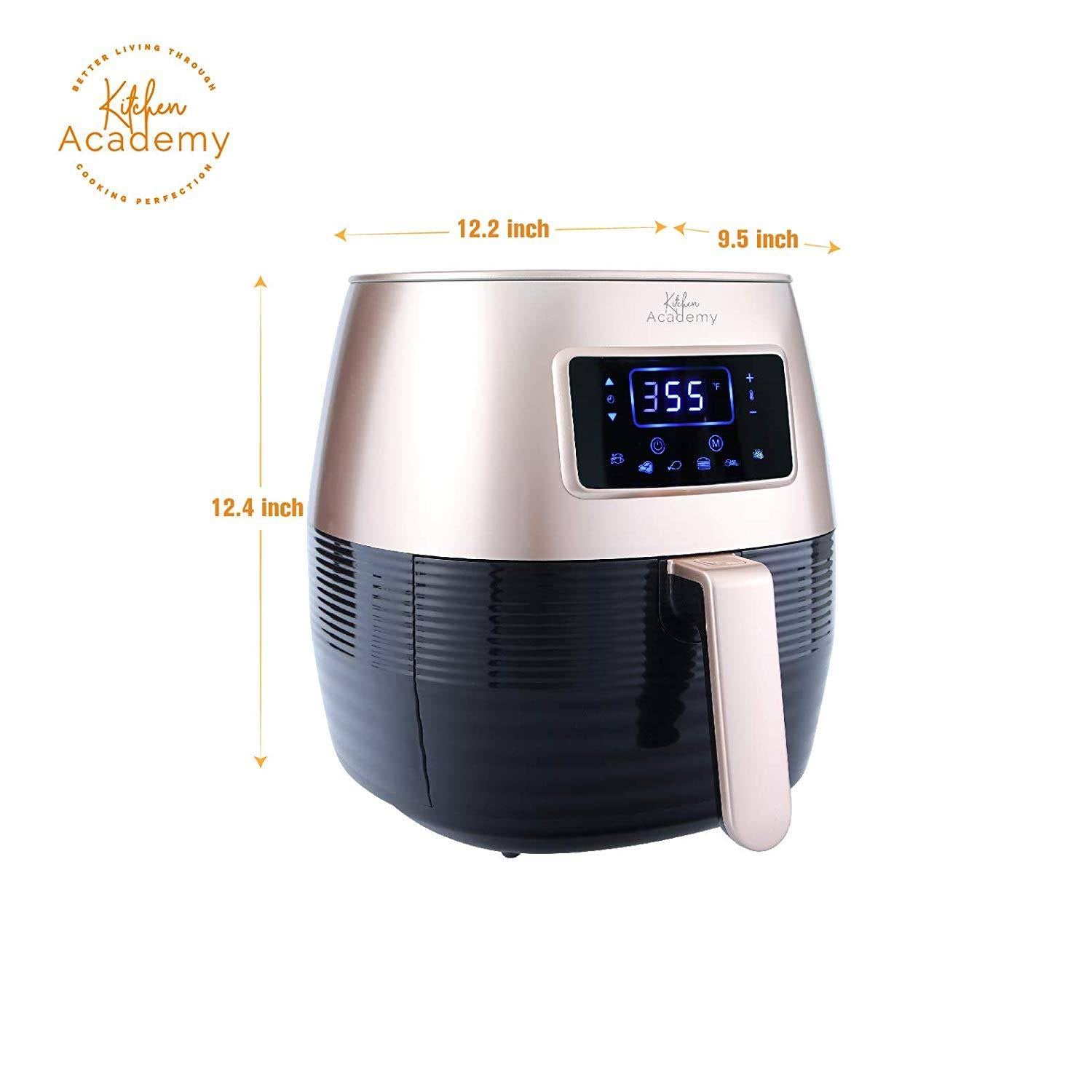 Kitchen Academy Air Fryer 5.8 qt XL Oilless Cooker C8607