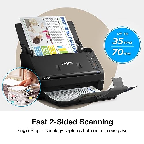 Epson Workforce ES-400 II Color Duplex Desktop Document Scanner for PC and Mac L92747