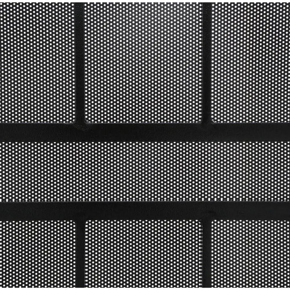 Titan ArcadaMax Black Surface Mount Outswing Steel Security Door with Perforated Screen R580