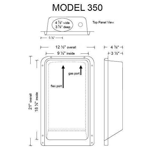 The Dryer Box 350 Recessed Dryer Vent Box DB-350 P8535