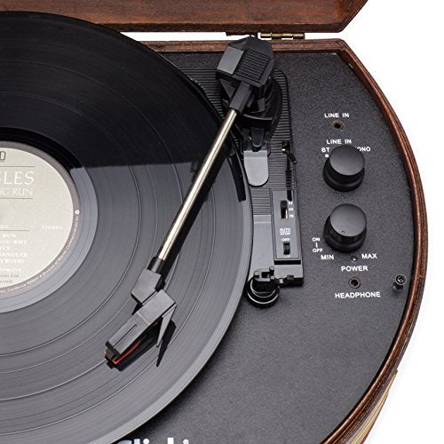 ClearClick Vintage Suitcase Turntable with Bluetooth & USB C79689