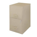 Staples 2-Drawer Light Duty Vertical File Cabinet, LOCKING, Letter, Putty/Beige, 18x22D (52150)