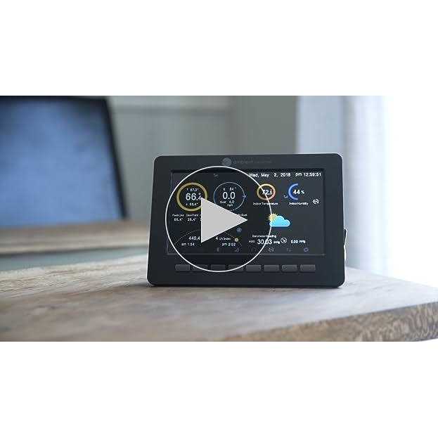 Ambient Weather WS-5000 Ultrasonic Smart Weather Station Y930697