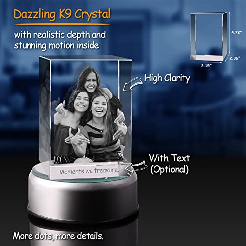 3D Crystal Photo Customized Picture Gift for Wife Mom Dad M953616