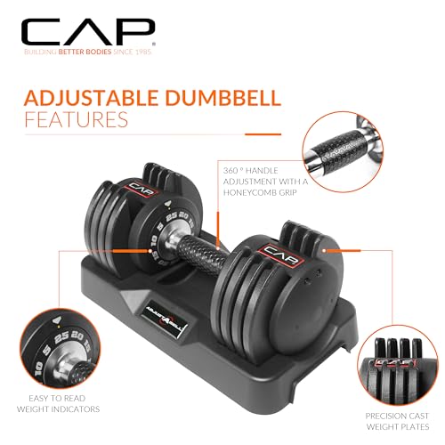 CAP Barbell ADJUSTABELL Adjustable Round Dumbbell Weights O461