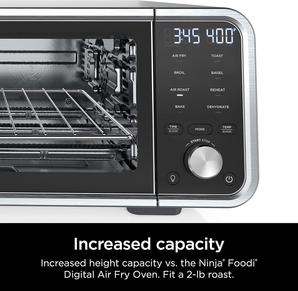 Ninja SP201 Digital Air Fry Pro Countertop 8-in-1 Oven, XL Capacity, Silver Q3546