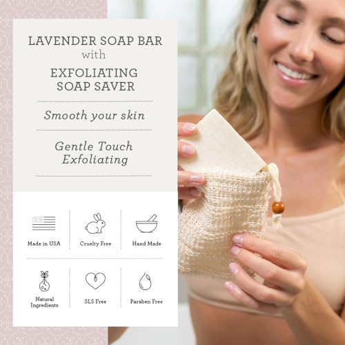 Lizush Luxury Spa Gifts for Women - 6 Piece Lavender Body Care Set K72960