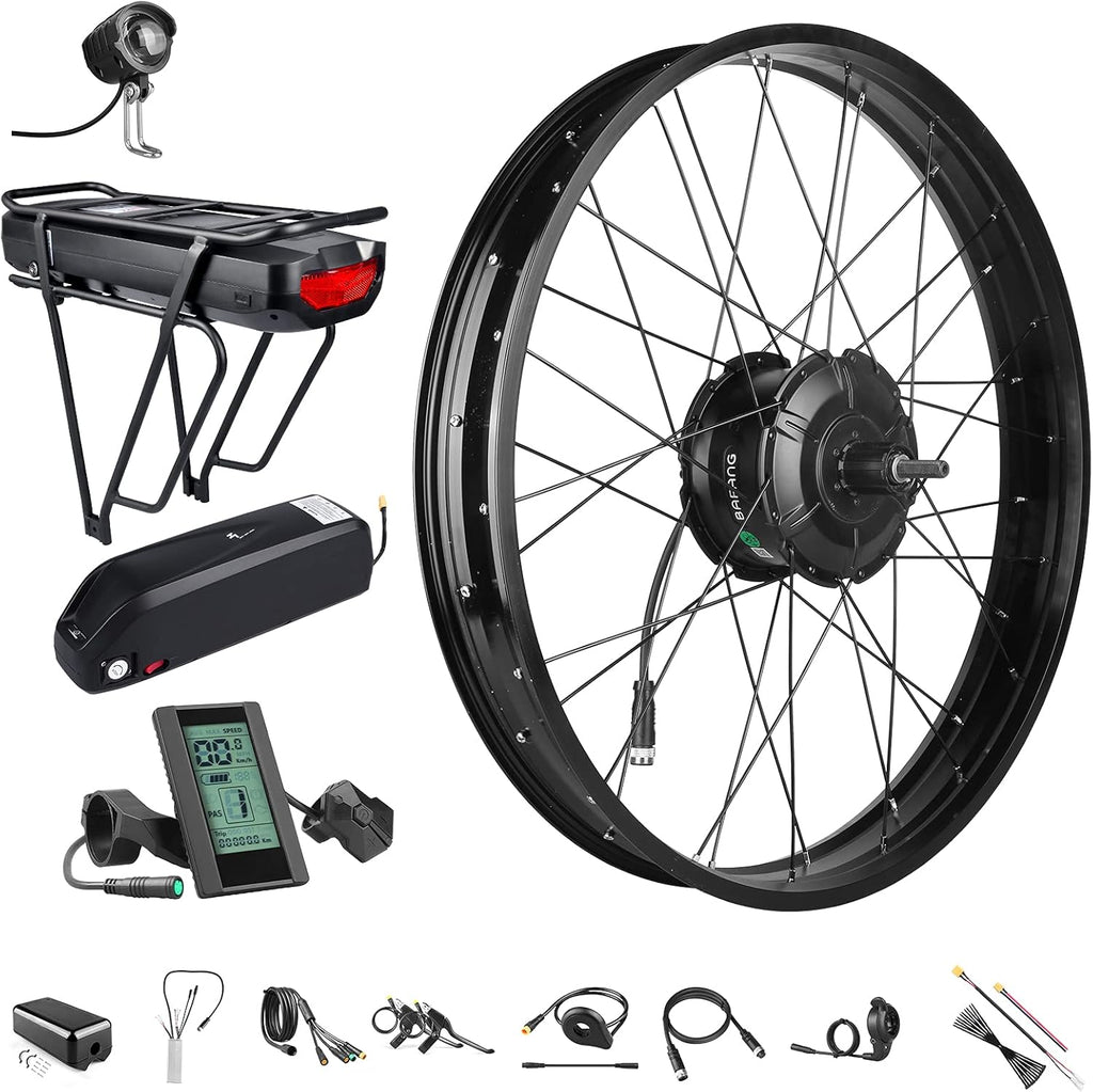 BAFANG 48V 1000W Rear Hub Motor Ebike Conversion Kit for 26 Fat Tire Bikes C39785
