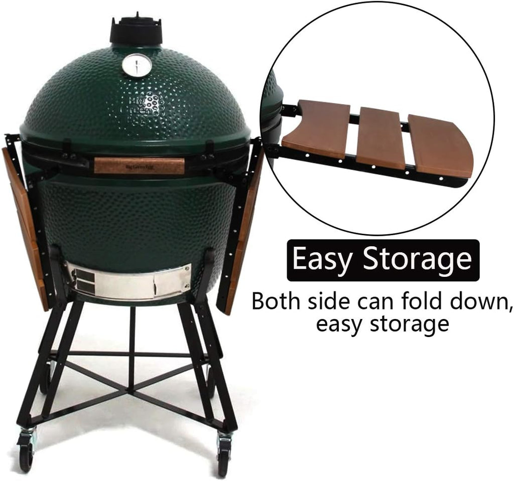 Dracarys Grill Side HDPE Shelves for Big Green Egg, 3 Slats H18141