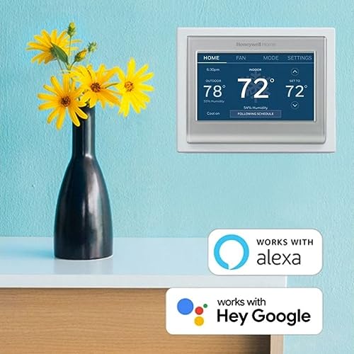Honeywell Home RTH9585WF Wi-Fi Smart Color Thermostat, 7-Day Programmable, Touch Screen, Energy Star, Alexa Ready I259972