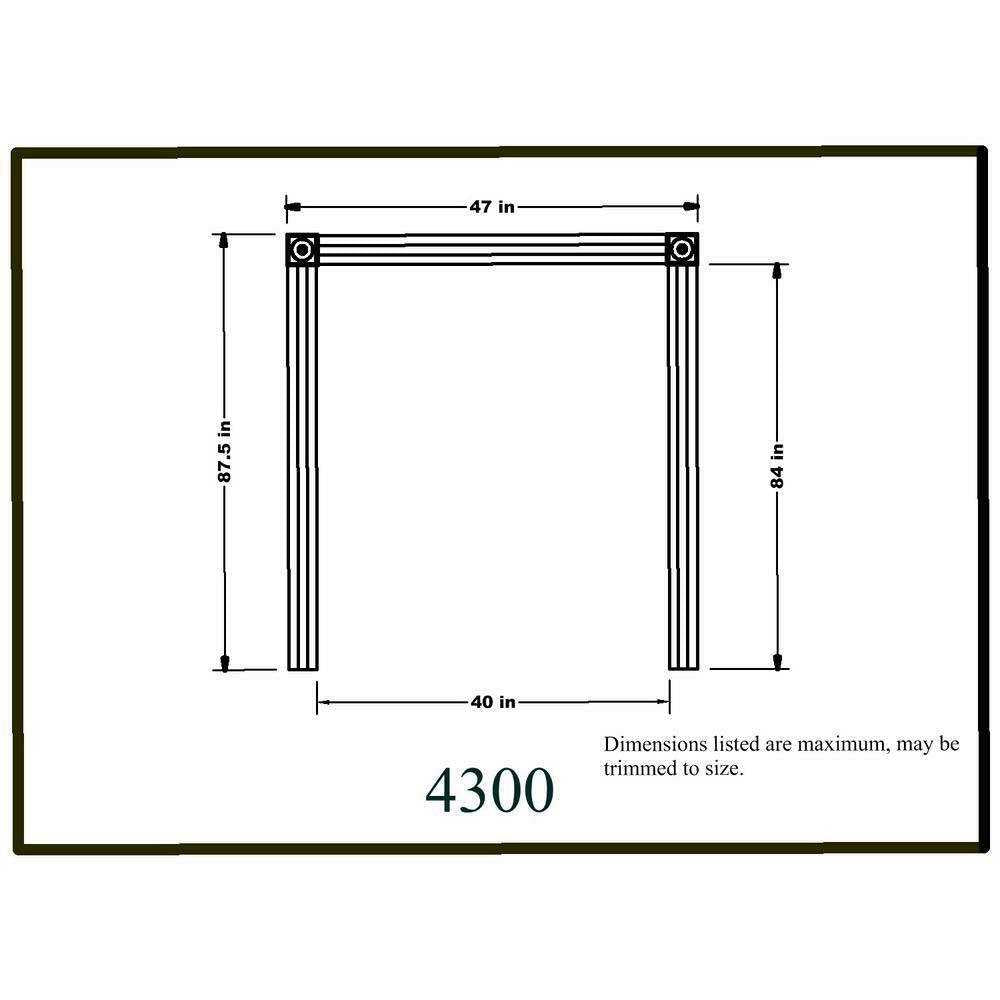 HOUSE OF FARA MDF Fluted Door Casing Moulding Set H158