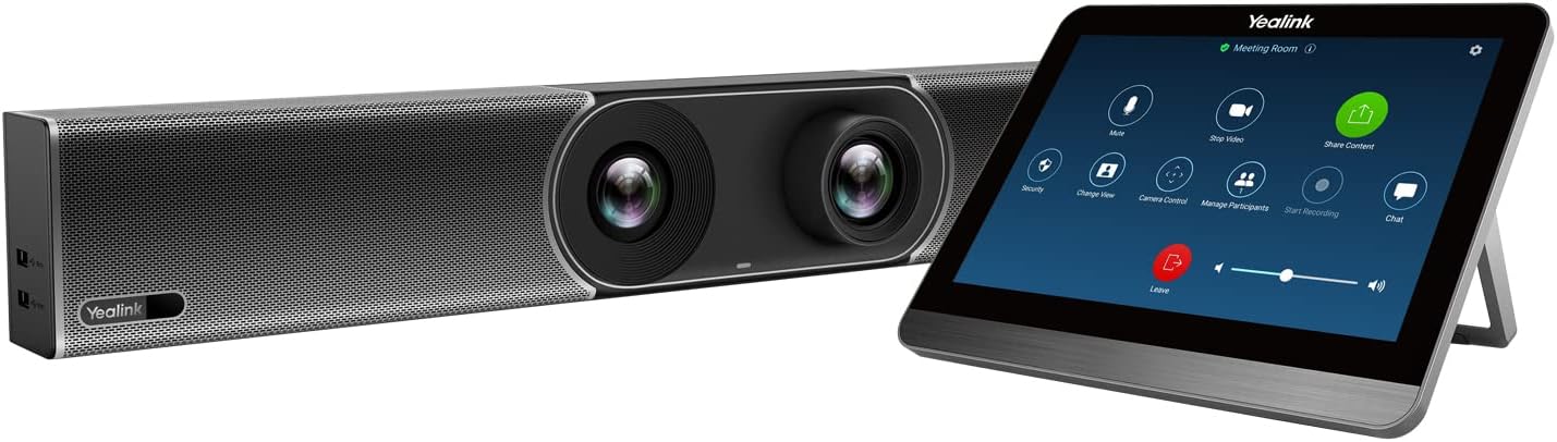 Yealink A20 MeetingBar Zoom Certified, Wide Angle Webcam with 8 Mics and Speakers R7112