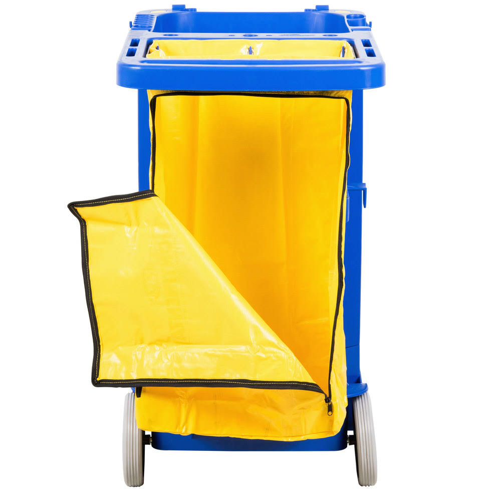 Continental 184BL Janitor Cart with Vinyl Bag L292156
