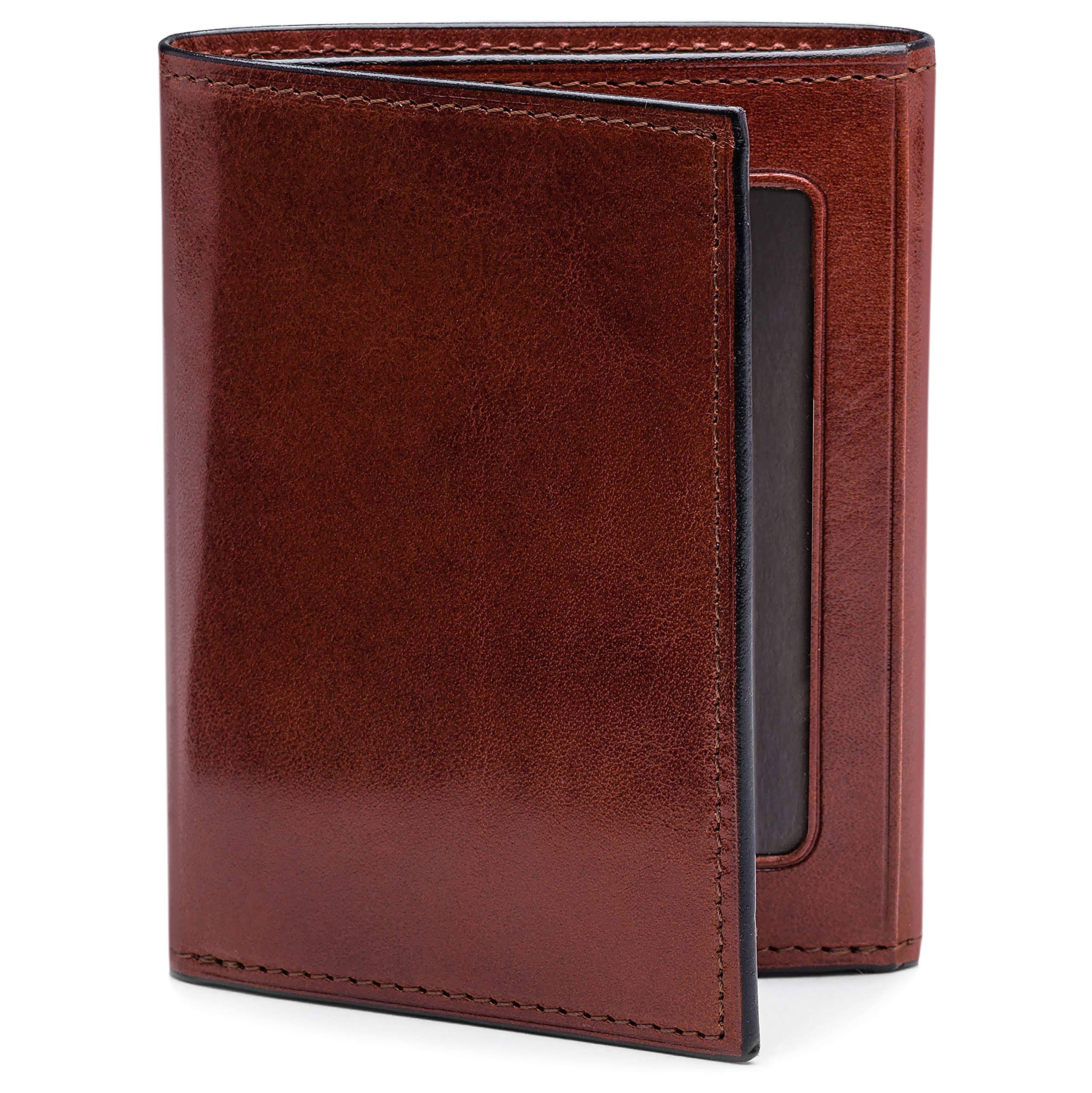 Bosca Old Leather Double ID Trifold - Dark Brown