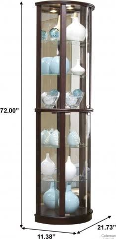Pulaski Chocolate Cherry Curio N355872