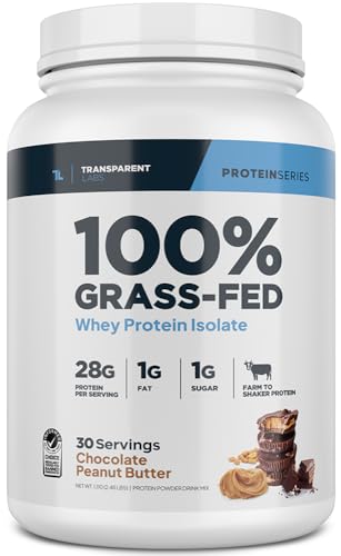 Transparent Labs Grass-Fed Whey Protein Isolate Chocolate PB & Creatine HMB Unflavored B871584