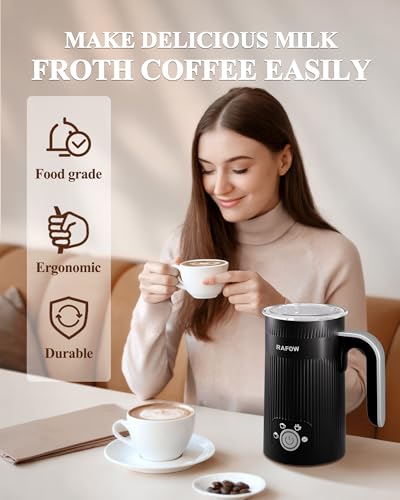 4 in 1 Electric Milk Frother & Steamer for Latte, Cappuccino, Hot Chocolate P9437