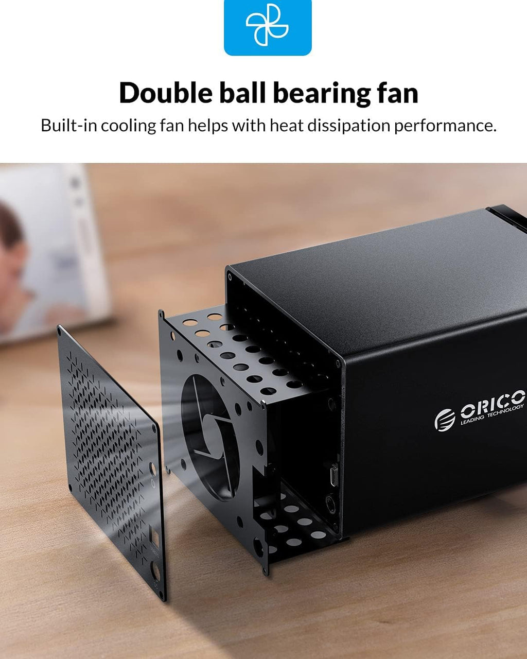 ORICO 5 Bay RAID Hard Drive Enclosure USB 3.0 to SATA for 3.5 inch HDD I643239
