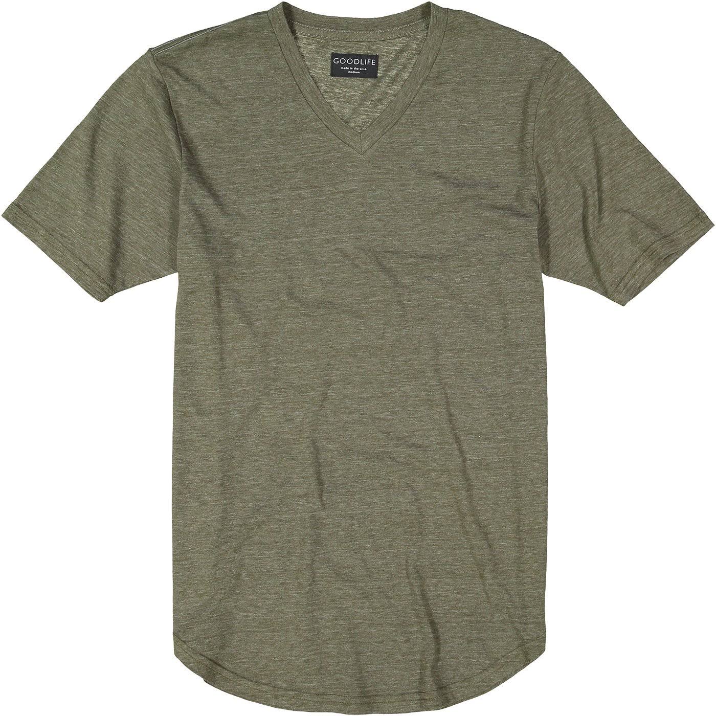 Goodlife Tri-Blend Scallop V-Neck Cool Blue, X-Large O957