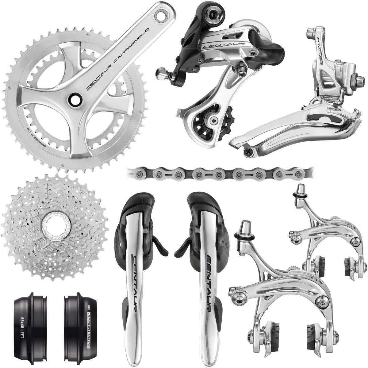 Campagnolo Centaur 11 Speed Rim Brake Road Groupset - 11-32t - Silver