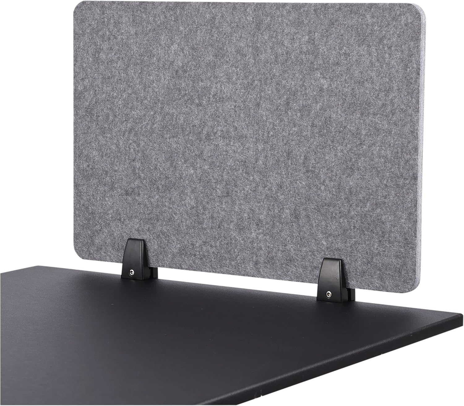 Stand Up Desk Store ReFocus Raw Clamp-On Acoustic Desk Divider Privacy Panel, Castle Gray W651971