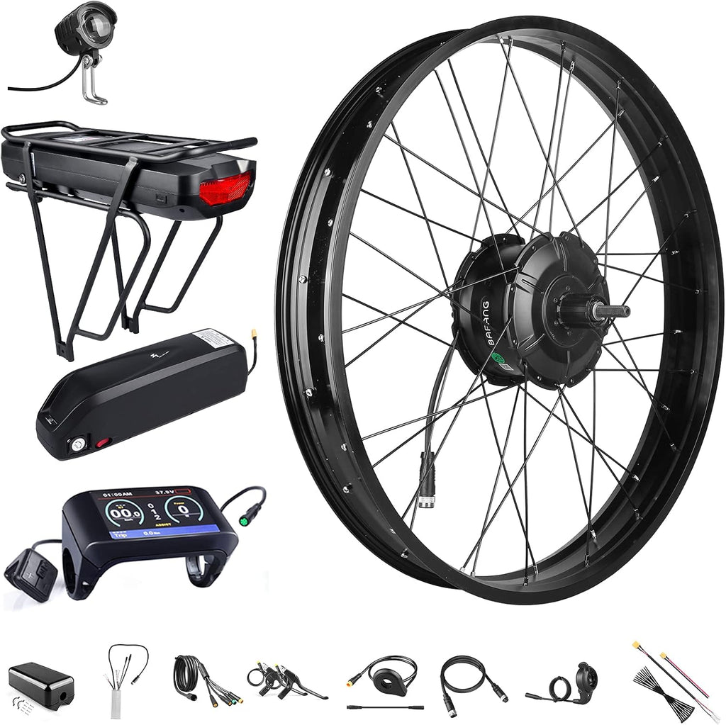 BAFANG 48V 1000W Rear Hub Motor Ebike Conversion Kit for 26 Fat Tire Bikes C39785