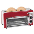 Hamilton Toastation 2-in-1 2 Slice Toaster u0026 Oven in Red | Model#22703