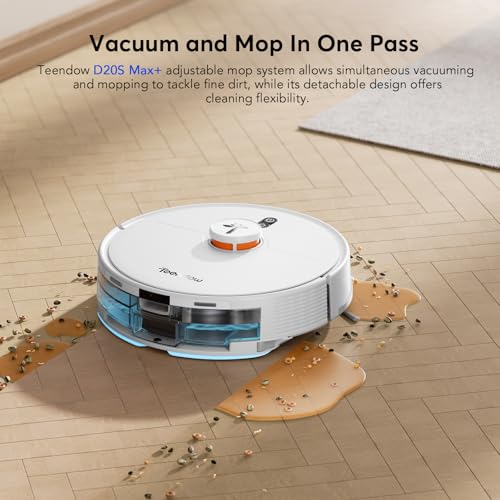 D20S Max+ Robot Vacuum and Mop with Self-Emptying Dock U11483