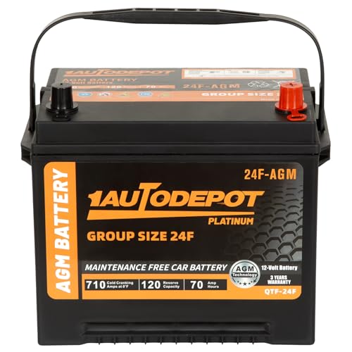 BCI Group 24F Car Battery, 12V 70Ah AGM, 710CCA F3279