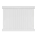 Freedom Emblem 6-ft H x 8-ft W White Vinyl Flat-top Fence Panel 73013949