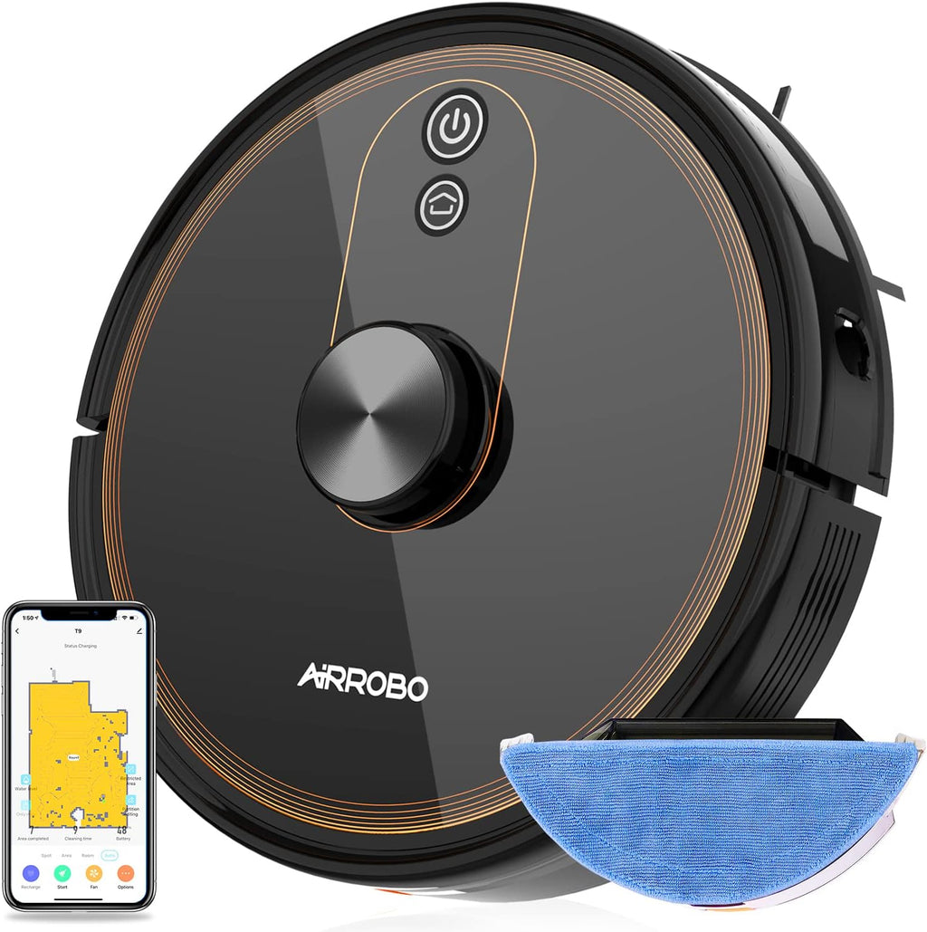 AIRROBO T10+ Robot Vacuum and Mop with Auto Dirt Disposal, Lidar Navigation Q8462