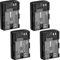 BM Premium 4 Pack of LP-E6N High Capacity Batteries for Canon EOS R, EOS 60D, EOS 70D, EOS 80D, EOS 90D, EOS 5D II, EOS 5D III, EOS 5D IV, EOS 5Ds, EOS 6D II, EOS 7D, EOS 7D Mark II, XC10 XC15 Cameras