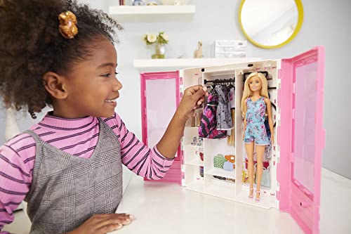 Barbie Fashionistas Doll & Ultimate Closet Playset with Clothes & 12 Accessories R67716