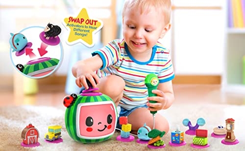 eKids Cocomelon Toy Karaoke Machine for Kids with Microphone and Night Light E62777