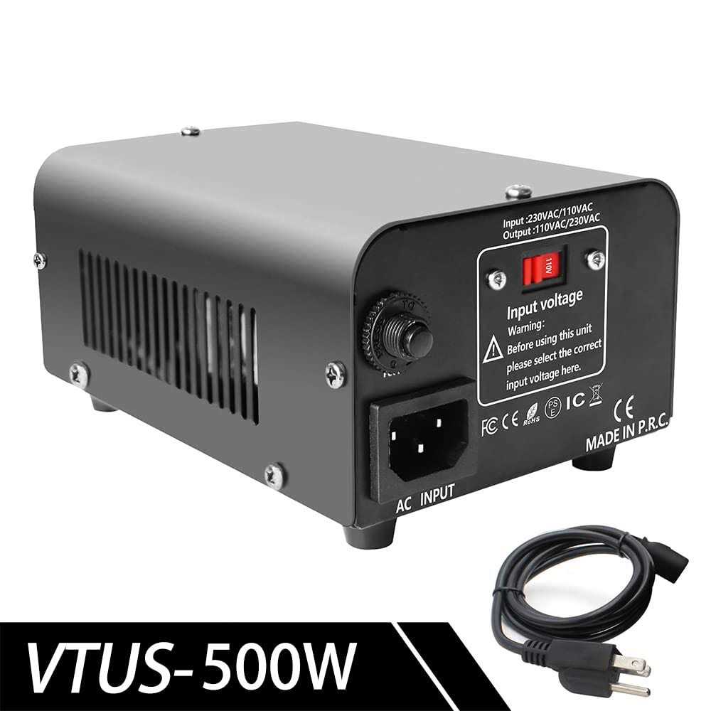 Yinleader 500W Voltage Transformer Power Converter 110/120 Volt T591487